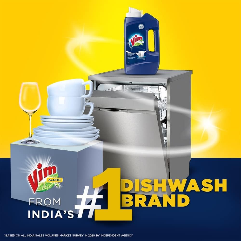 Vim Matic Dishwash Detergent Powder|| 1 Kg