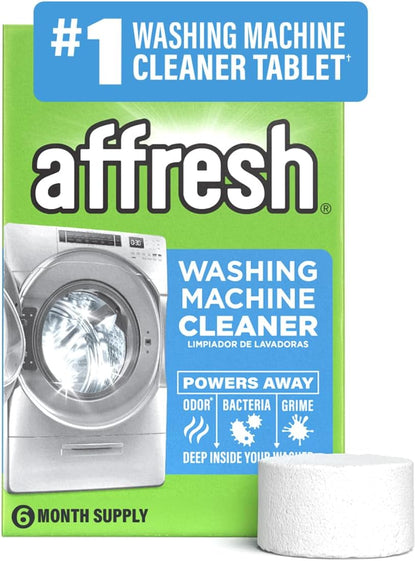 Affresh Washing Machine Cleaner, Helps Power Away Odor Causing Bacteria & Grime Deep Inside Pump, Valve & Hoses, 5 Time Release Tablets, 5 Month Supply
