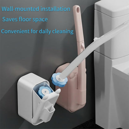 48 Count Disposable Toilet Brush Refill Pads, Disposable Toilet Bowl Wand Refills, Toilet Cleaning Refills, Toilet Scrubber Refills, Brush Head Replacement