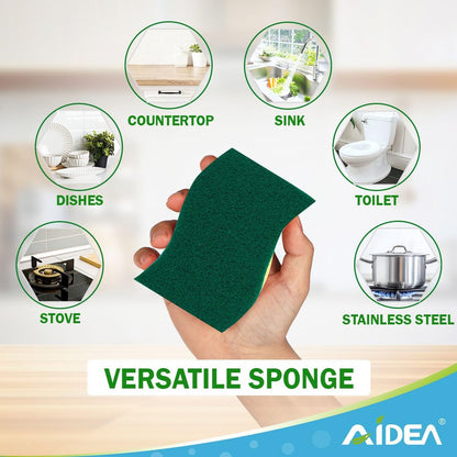 AIDEA XL Sponges Kitchen, 12Count, Non-Scratch Dish Sponges, Large Natural Sponge for Non Stick Cookware, Cellulose Cleaning Sponge for Dishes, Bathroom, Household