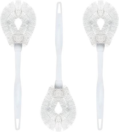Toilet Brush and Holder Set, By LOLA, 2 Pack, Classic Version, Durable Bristles for Deep Cleaning, w/Compact Space Saving Storage Holder