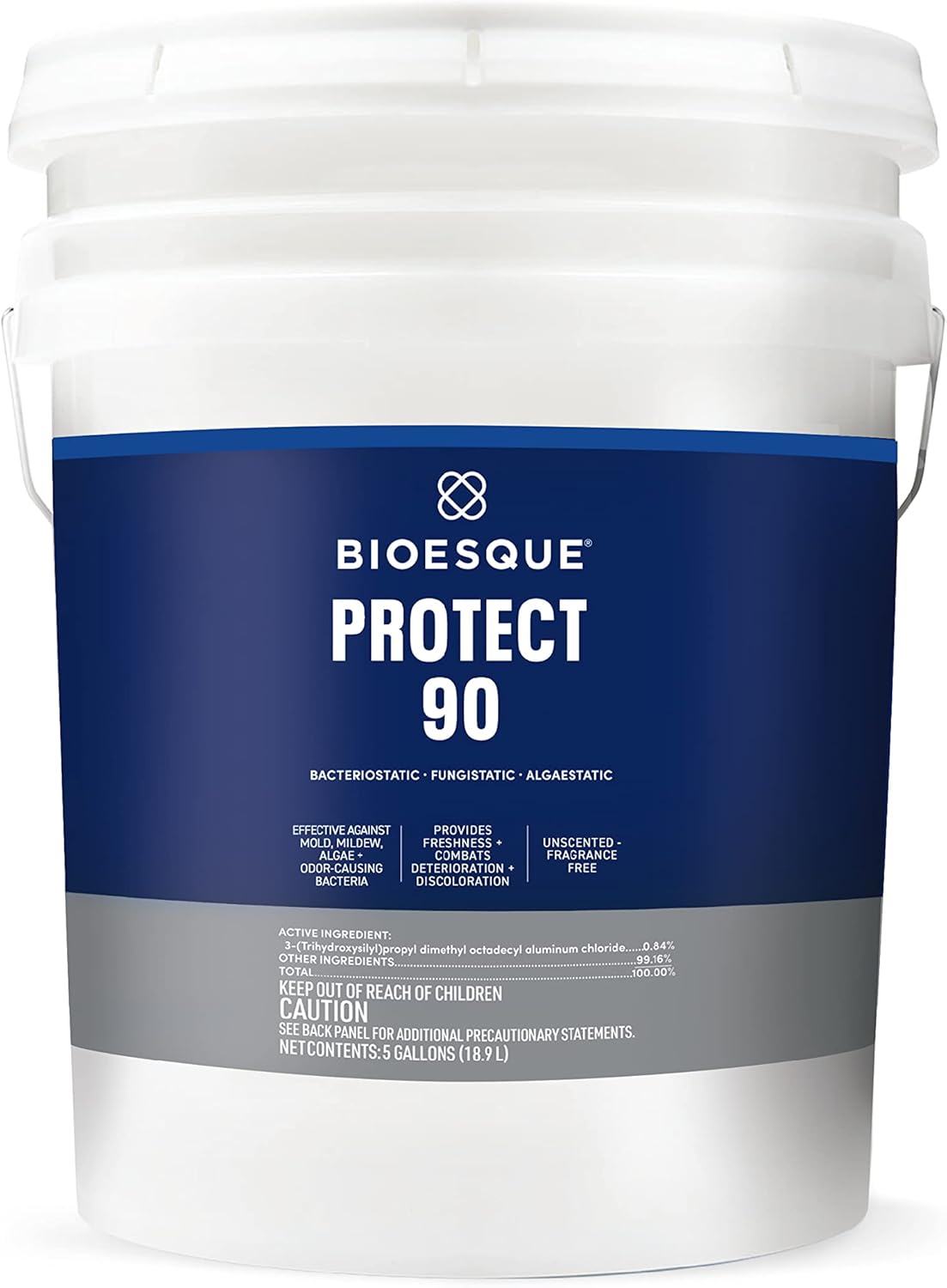 Bioesque Protect 90, Heavy Duty Bacteriostatic, Fungistatic, Algaestatic Formula, Effective Against Mold, Mildew, Algae, & Odor Causing Bacteria, 1 Gallon (Pack of 1)