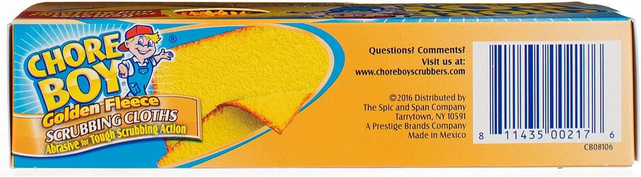 Chore Boy Golden Fleece Scrubbing Cloth, 2 ct-2 pk
