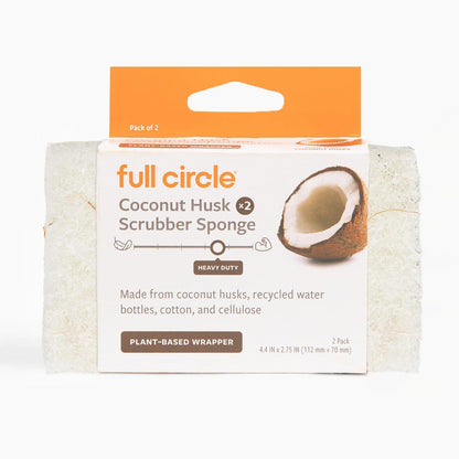 Full Circle Agave Leaf Scour Pads – Pack of 3 – Maximum Strength, Non-Scratch Dish Scrubber Made with Plant-Based & Recycled Materials, Safe for Nonstick