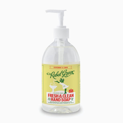 Rebel Green Fresh & Clean Hand Soap Refill - Natural Liquid Hand Soap Refill for Bathroom & Kitchen - Lavender & Grapefruit Scent, 32 Fl Oz
