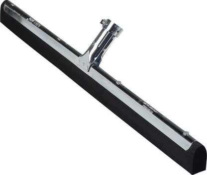 SPARTA Flo-Pac Double Foam Floor Rubber Squeegee Window Squeegee with Heavy Duty Steel Frame for Floor, Bathroom, Kitchen, Concrete, Tile, Garage, Commercial Use, 22 Inches, Black