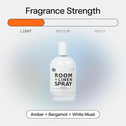 DedCool Room + Linen Spray | Xtra Milk | Natural Fabric & Linen Spray | Non-Toxic, Essential Oil Infused | Freshens Home, Bedding, Couch, Closet & Bath | 3.5 fl oz