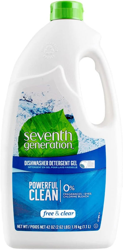 Seventh Generation Free and Clear Dishwasher Detergent Gel 42 Fluid ounce