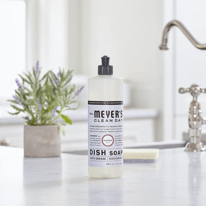MRS. MEYER'S CLEAN DAY Liquid Dish Soap, Lemon Verbena, 16 fl. Oz