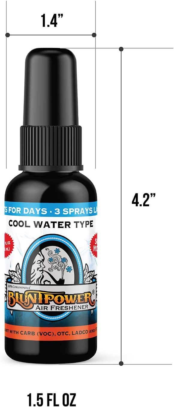 BluntPower Oil Based Concentrated Air Freshener and Oil for Diffuser - Air Freshener Spray For Room, Car, Bathroom - Concentrated Room Deodorizer & Odor Eliminator Spray - Cherry 1.5oz. (3 Pack)