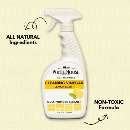 White House All Natural Lemon Cleaning Vinegar Multipurpose Spray, 32 oz (Pack of 1)