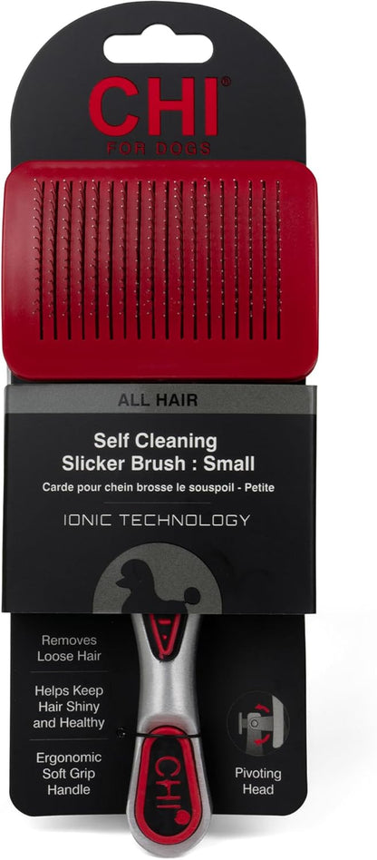 CHI for Dogs Rubber Fur Accumulator Brush, Dog Grooming Tool for Removing Loose Hair and Lint from Coats Furniture Clothing and Car Seats, Flexible Rubber Bristles, Easy Clean Grooming Brush