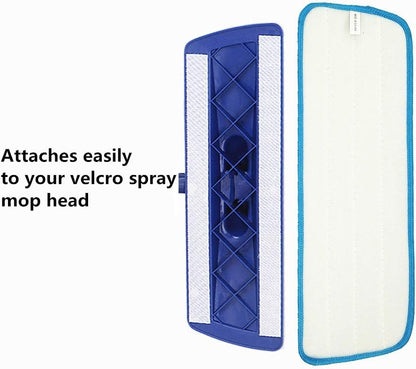 Microfiber Spray Mop Replacement Heads for Wet/Dry Mops Floor Cleaning Pads Compatible with Bona Floor Care System (6 Pack)