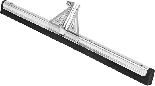 DSV Standard Heavy-Duty Floor Squeegee 22’’, Double Foam Rubber Blade Garage Squeegee, Taper Pole Connection - Handle Sold Separately for Tiles, Concrete and Asphalt