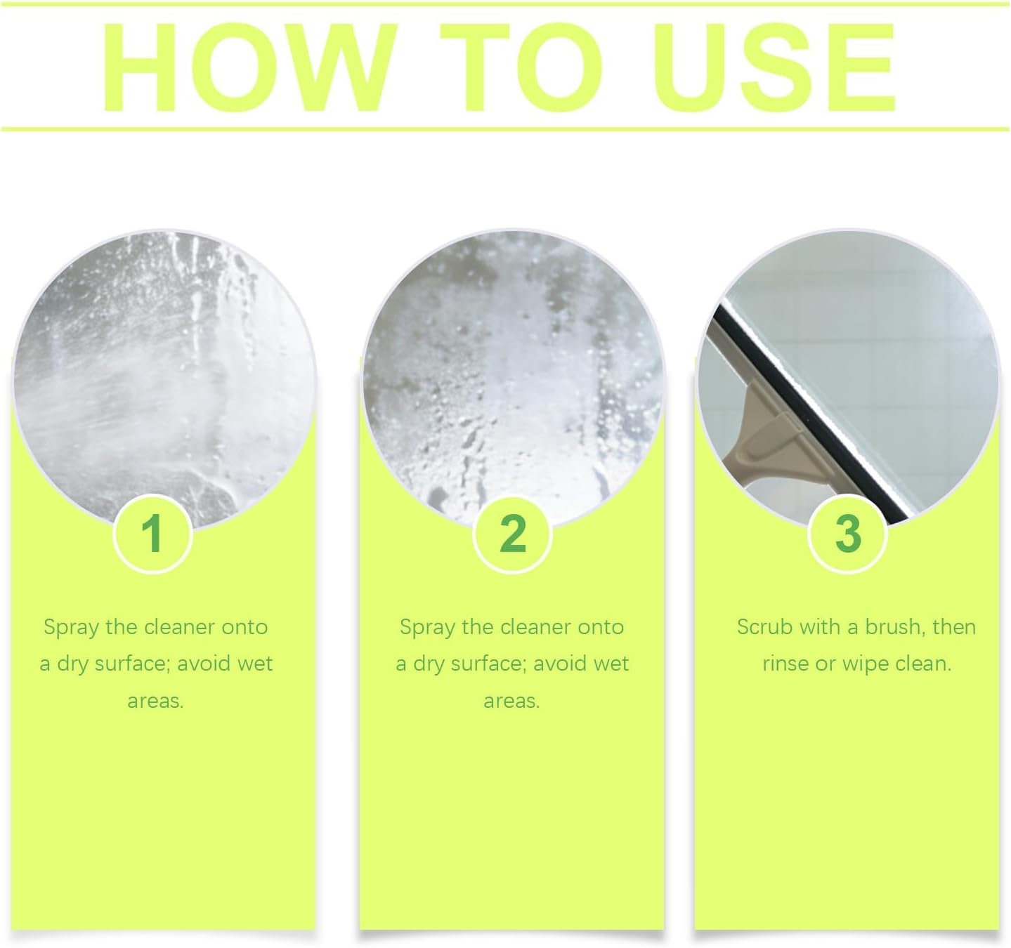 Hard Water Remover, Shower Cleaner for Shower, Glass, Toilet, Water Pipe, Limescale Buildup Remover All-Purpose Bathroom Cleaner for Glass, Shower Doors, Tiles, Toilet, Tub, Sink & Water Pipes