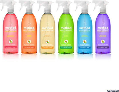Method All-Purpose Cleaner, Pink Grapefruit, Perfect for Most Counters, Tiles, Stone, and More, 28 oz spray bottle