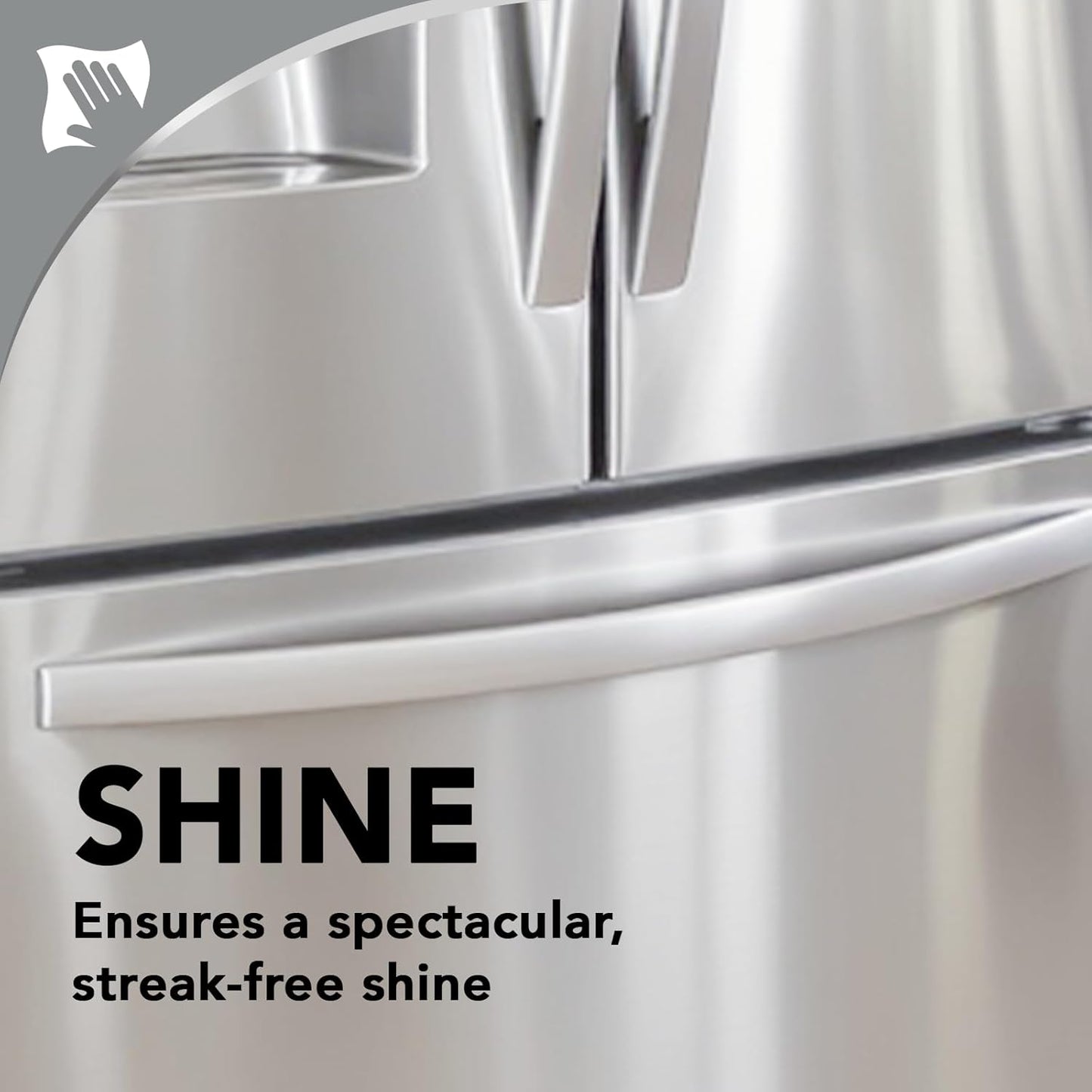 Weiman Stainless Steel Cleaner & Polish, 2 Pack Aerosol, Anti Fingerprint Spray Stainless Steel Cloth, Water Spots & Grease, No Streaks or Residue, Safe for Metal Polish, Chrome, Appliances & Sinks