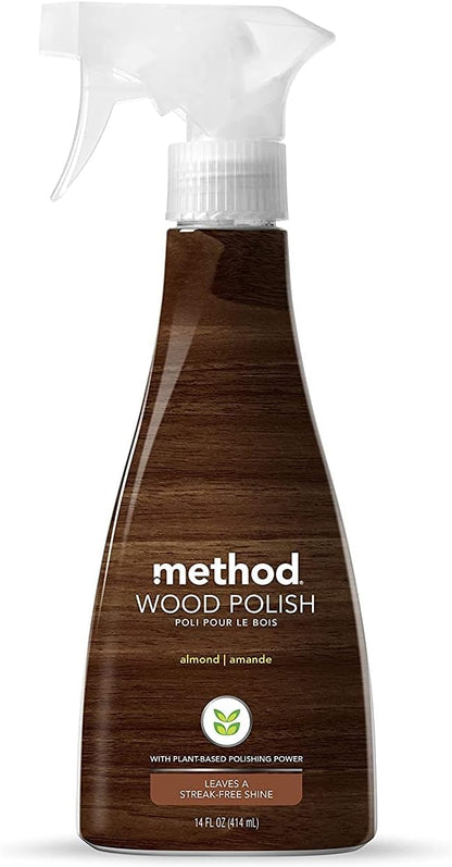 Method Wood Polish, Almond, 14 Ounces, (2 Pack)