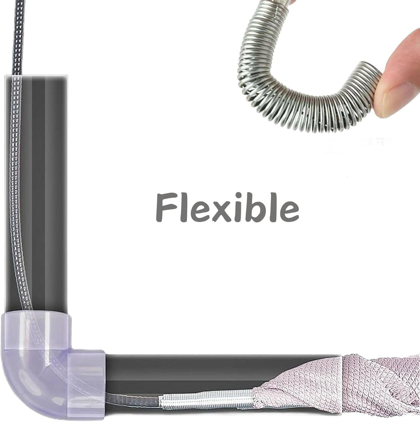 Upgrade 33 Inch Drain Snake Clog Remover with Stronger Claw, Flexible Grabber Tool with Bonus 60 Inch Drain Brush