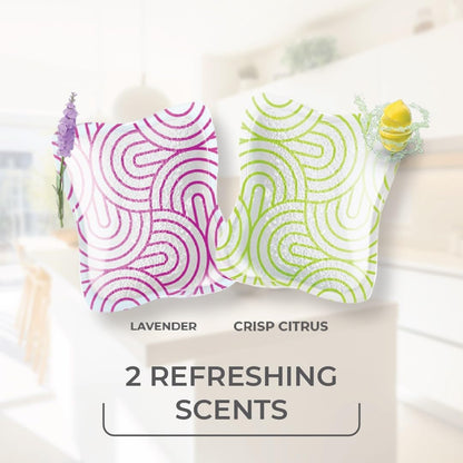 O-Cedar EasyWring Microfiber Spin Mop & Bucket Floor Cleaning System + 2 Extra Mop Head Replacements with Citrus and Lavender Pacs (Variety Pack)
