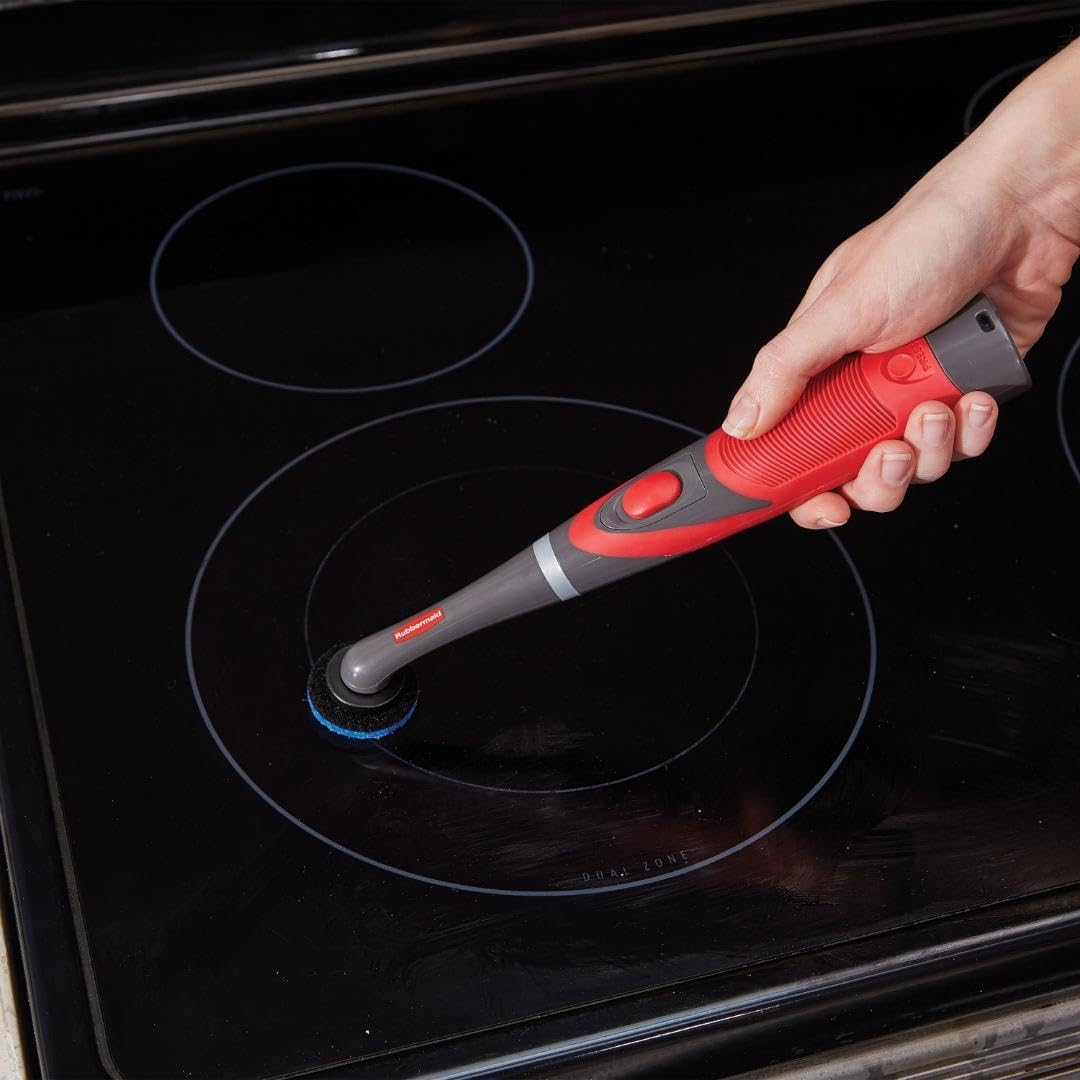 Rubbermaid Reveal Power Scrubber Attachable Grout Head, for Cordless Electric Battery Powered Scrub Brush, Ideal for Bathroom/Tile/Counter/Shower/Tub/Tight Corners & Spaces