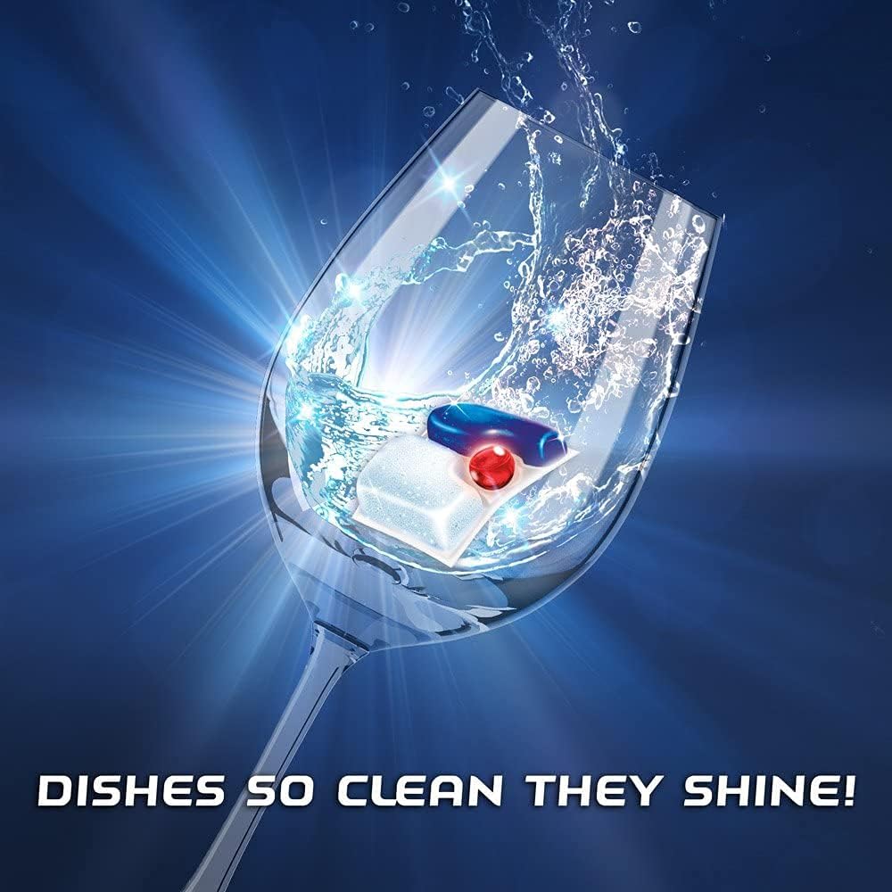 Set: Finish - Quantum - 82ct - Dishwasher Detergent - Powerball - Ultimate Clean & Shine - Dishwashing Tablets - Dish Tabs & Finish Jet-dry, Rinse Agent, Ounce Blue 32 Fl Oz