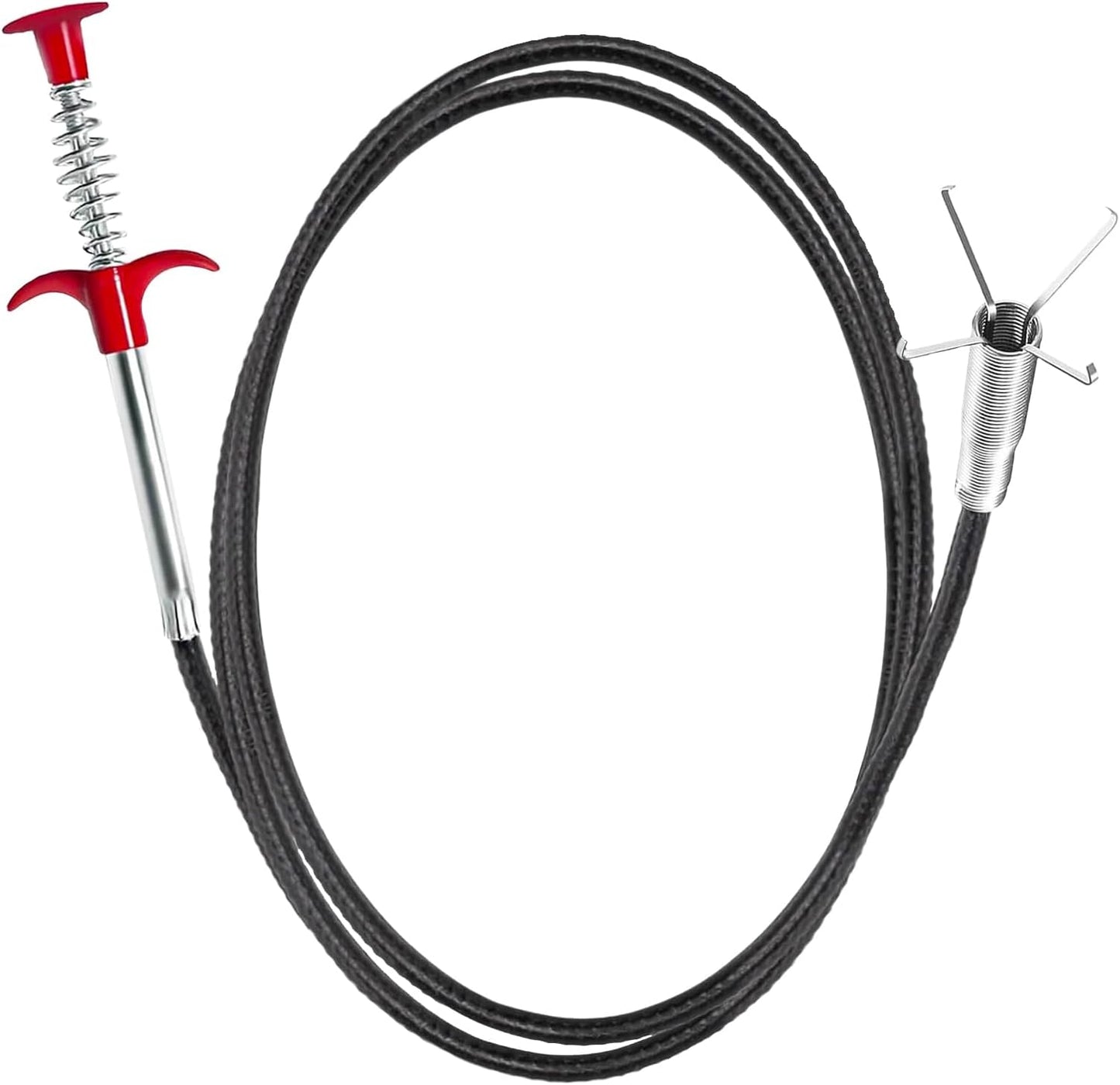 Drain Snake,61 Inch Hair Drain Clog Remover- Flexible Gutter Cleaning Tools for Home Sink, Bathroom Tub,Drain, Toilet, Tight Spaces