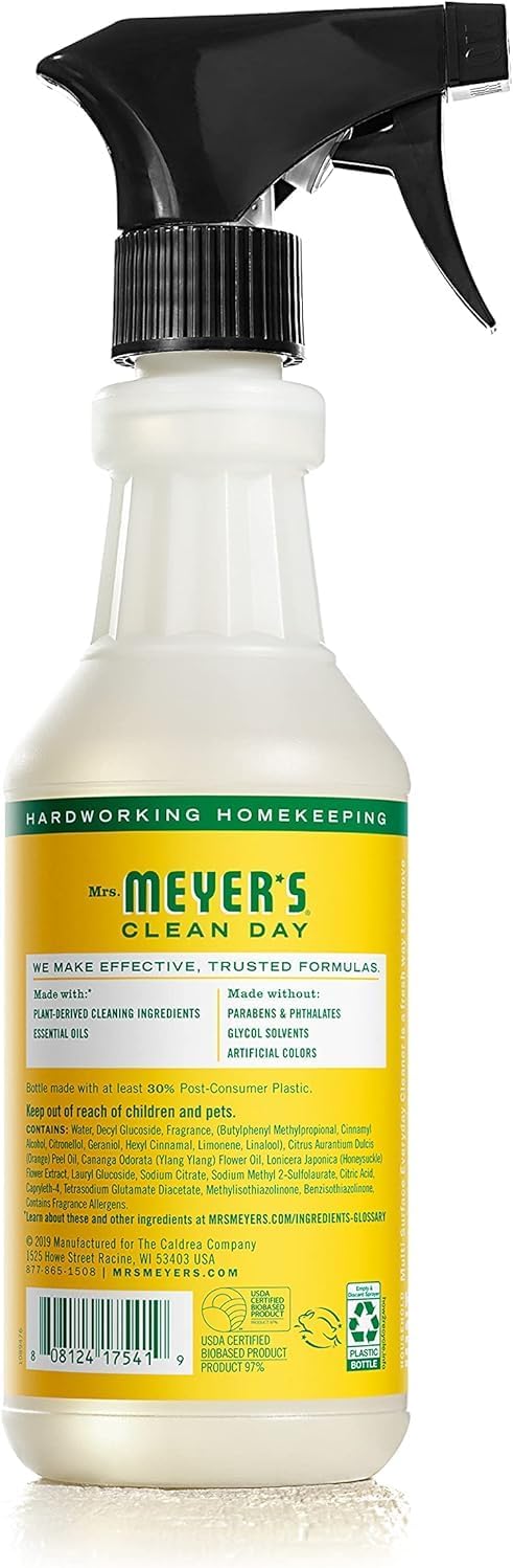 Mrs. MEYER'S Kitchen Set, Dish Soap, Hand Soap, and Multi-Surface Cleaner, 3 CT (Snowdrop)