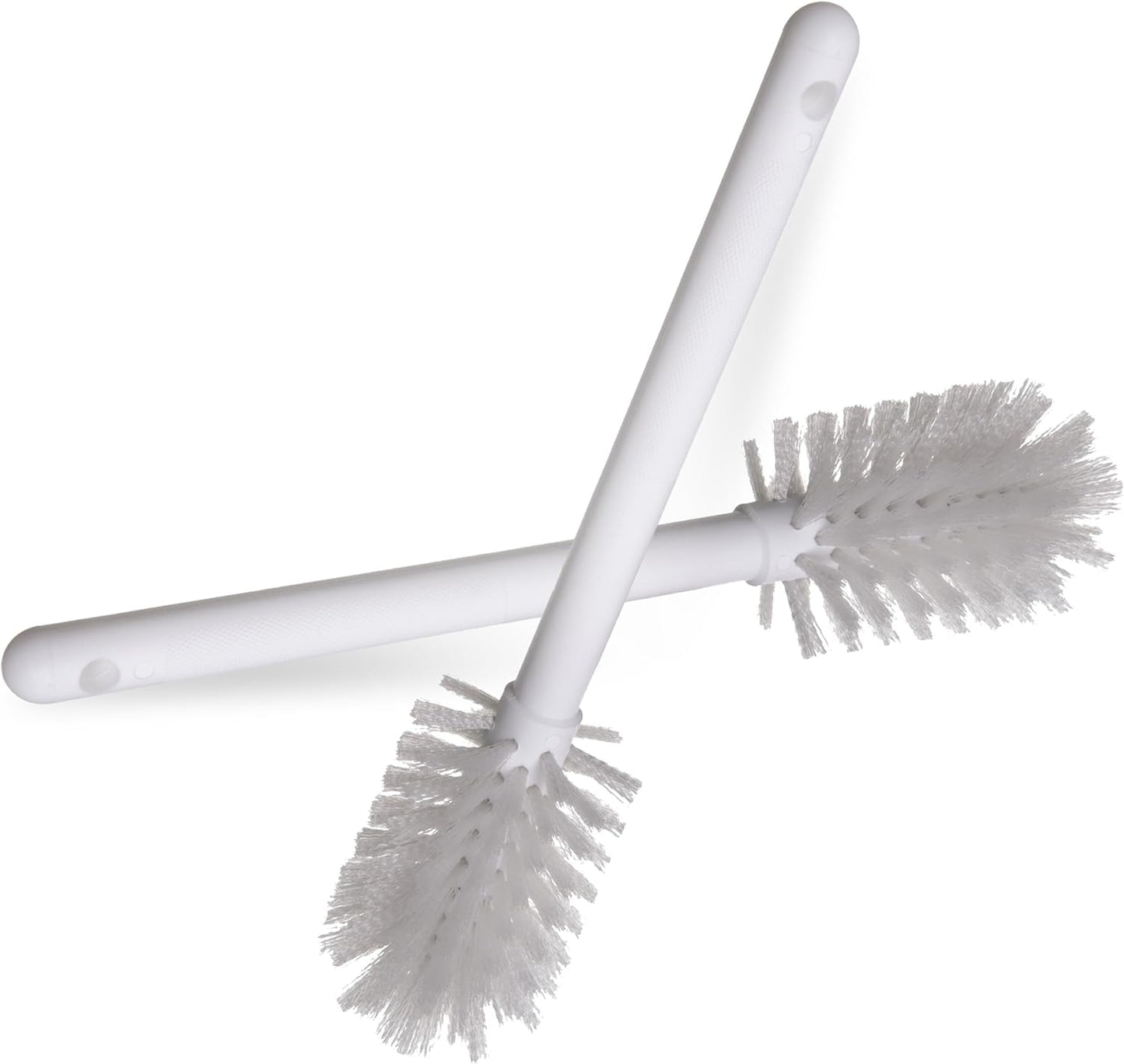 SPARTA Large Water Bottle Brush Ideal for Wide-Mouth Jars, Bottles and Tumblers, Dishwashing Tool with Handle for Home and Commercial Kitchens, Plastic, 12 Inches, White