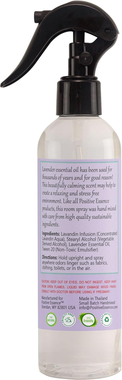 Lavender Room and Pillow Spray, Natural Aromatherapy Sleep Spray with Lavender Essential Oil for Relaxation, Fabric & Bedding Mist, Non-Aerosol Odor Neutralizer