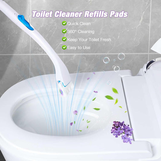 Toilet Cleaner Refill Pads 72ct Disposable Scrubber Refill Fresh Bowl Pads for Bathroom, Lemon Scent