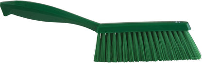 Vikan 45871 Bench Cleaning Brush, Polypropylene/Polyester Soft Bristle Dustpan Brush & Sweeper With Handle, 14-Inch, Pink