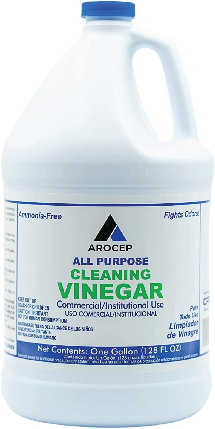 CPDI All-Purpose White Vinegar Cleaning Solution, 1 Gallon, Multi-Surface Cleaner for Hard Water Stains, Bathroom and Kitchen Surfaces, and Clothes, Effective Deodorizer