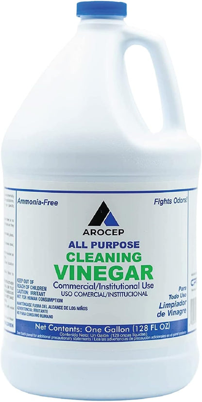 CPDI All-Purpose White Vinegar Cleaning Solution, 1 Gallon, Multi-Surface Cleaner for Hard Water Stains, Bathroom and Kitchen Surfaces, and Clothes, Effective Deodorizer