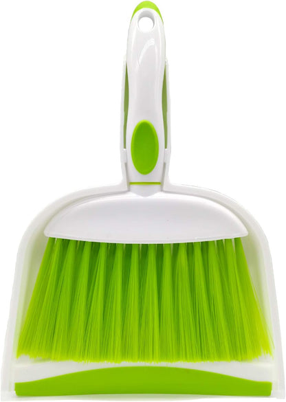 Mini Broom and Dustpan Set-Mini Whisk Set for Desk, Housekeeping, Office, Kitchen, Pet Nest, etc.,Daily Cleaning Necessity Plastic Mini Dustpan Set (Gray)