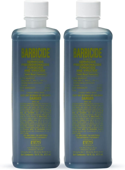 BARBICIDE Disinfectant Concentrate – Pint (16 Fl Oz) | EPA-Registered, Hospital-Grade Germicide for Salons & Barbershops | Anti-Rust Solution for Shears, Combs & Professional Tools