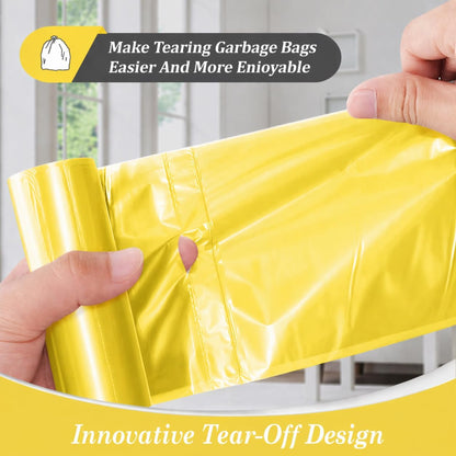 Teivio Small Trash Bags 4 Gallon 120 Counts Garbage Bags, Bathroom Trash Can Bin Liners, Small Plastic Bags for home office kitchen, fit 12-15 Liter, 3,3.5,4.5 Gal, Clear