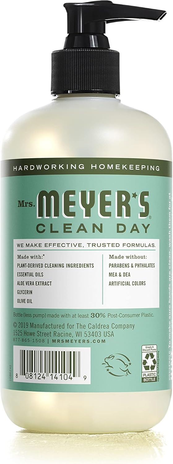Mrs. MEYER'S Kitchen Set, Dish Soap, Hand Soap, and Multi-Surface Cleaner, 3 CT (Snowdrop)