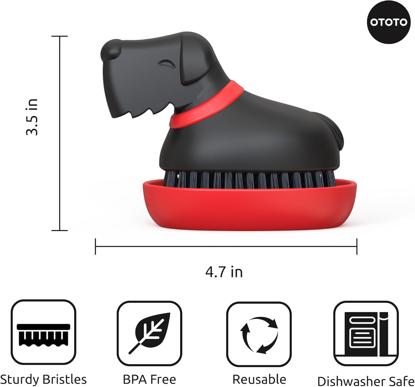 New! Beardy Gnome Dish Brush by Ototo - Dish Scrub Brush, Gnomes, Quirky Gifts, Dish Brush, Cute Kitchen Accessories, Funny Kitchen Gadgets, Vegetable Brush, Cute and Useful Gifts for Women