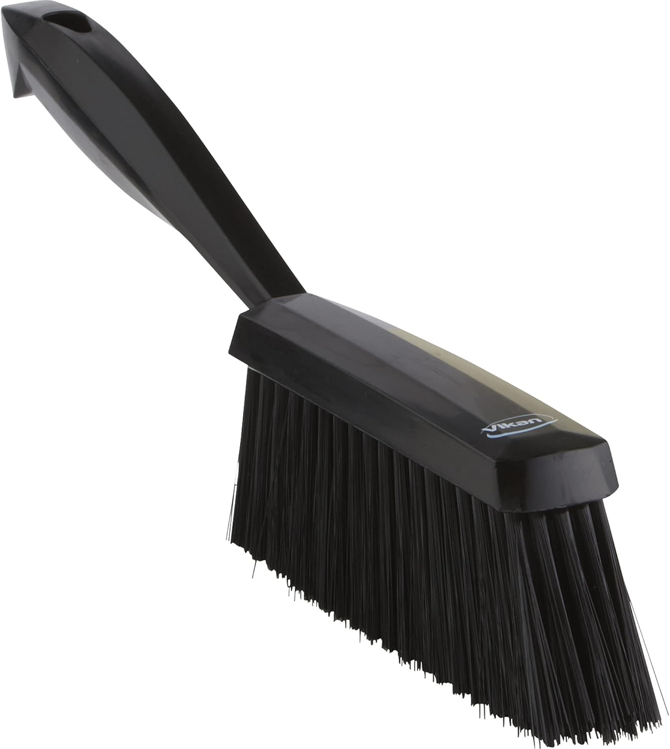 Vikan 45871 Bench Cleaning Brush, Polypropylene/Polyester Soft Bristle Dustpan Brush & Sweeper With Handle, 14-Inch, Pink