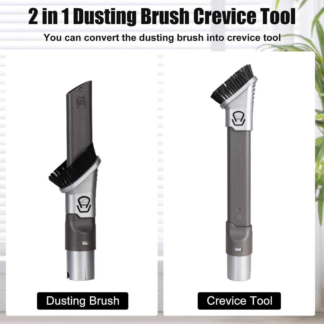 Crevice Tool Vacuum Attachments 2 in 1 Duster Crevice Tool for Shark Rotator HV300 HV320 NV680 NV600 NV340 NV800 Vacuum Cleaner