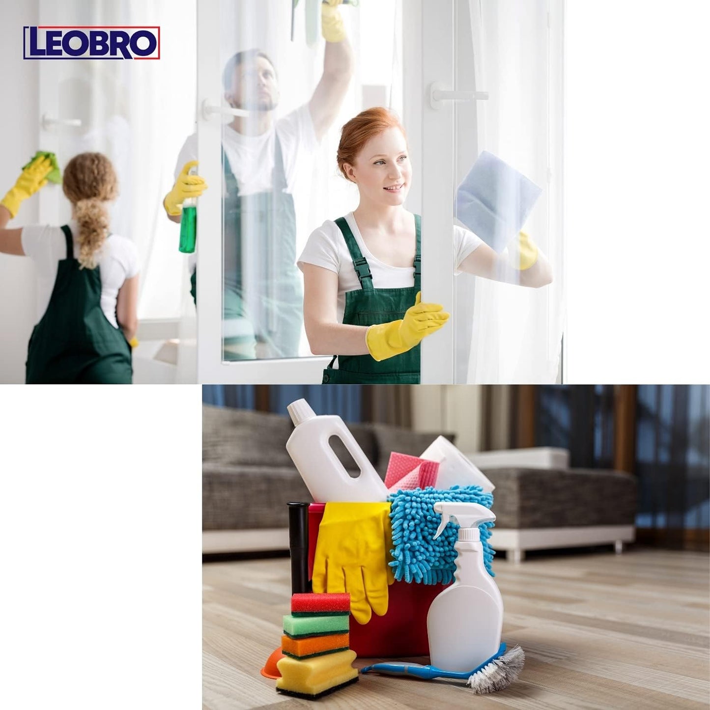 LEOBRO Groove Gap Cleaning Tools, Handheld Door and Window Track Brushes, Air Conditioning Shutter Cleaner, Pack of 4