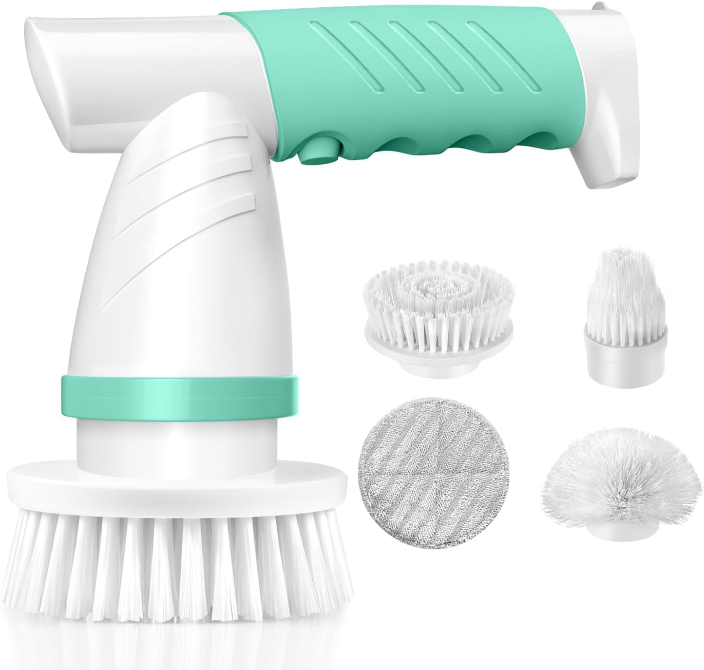 Electric Spin Scrubber, Bathroom Shower Electric Scrubber for Cleaning Tub/Tile/Floor/Sink/Window, Power Cleaning Brush Rechargeable Cordless with 4 Replaceable Cleaner Brush Heads