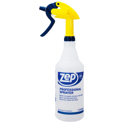 Zep Neutral PH Industrial Floor Cleaner - 1 Gallon - ZUNEUT128 - Concentrated Pro Trusted All-Purpose Floor Cleaner & Professional Sprayer Bottle 32 ounces - Up to 30 Foot Spray, Adjustable Nozzle