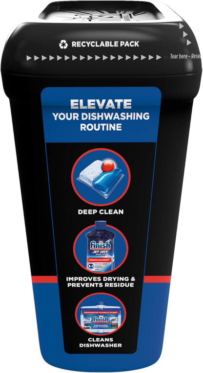 Finish Quantum Dishwasher Pods, No Pre-Rinse Dishwasher Detergent Soap Removes 24HR Dried-On Stain and Grease, Leaving a Virtually Spotless Shine, 48 Count