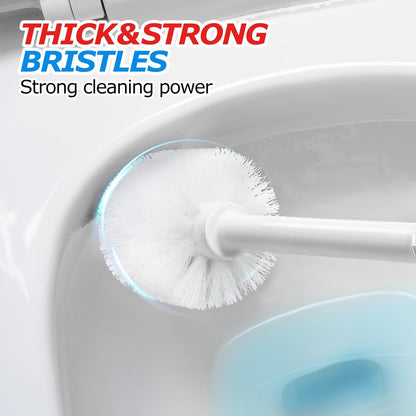FORASTO 2Pack 2 in 1 Toilet Brush and Plunger Set, Extended Handle Plunger,Toilet Bowl Brush Plunger Set,Bathroom Cleaning Tools,Toilet Brush Plunger Combo,Cleaning Brush,Cleaning Supplies