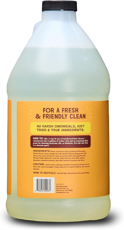 Aunt Fannie's Ultra Concentrated Hardwood Floor Cleaner, Vinegar-Free Plant Based Hardwood Floor Cleaner for Mopping, Bright Lemon Scent, 32 oz. (Pack of 1)
