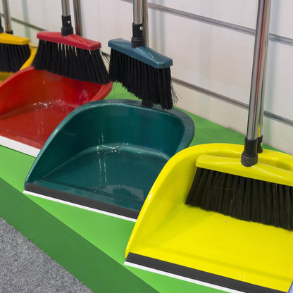 Angoily 4Pcs Dustpan Rubber Strip, 10.23" Dust Pan Lip Replacement, Silicone Edge Protectors, Black Refill Insert for Broom Sweeping Garbage Shovel