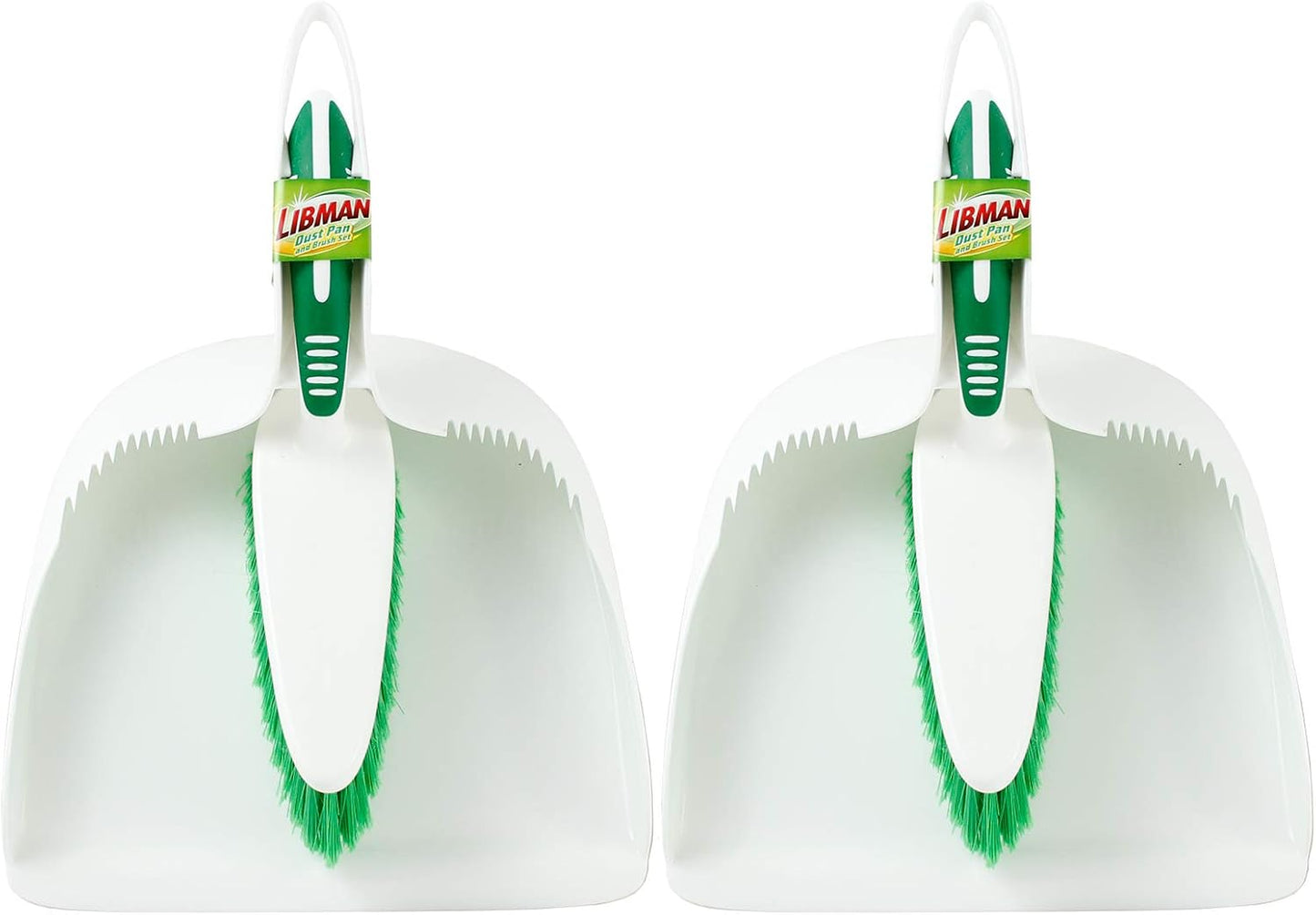Libman Dust Pan and Brush Set | Portable Cleaning Brush | Mini Broom and Dustpan | Handheld | 2-Pack