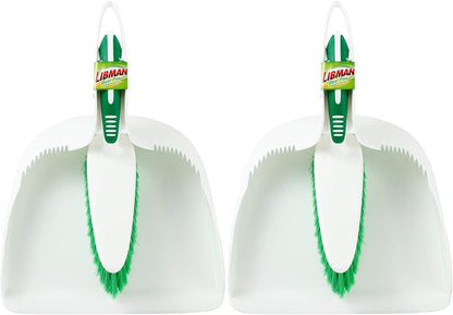 Libman Dust Pan and Brush Set | Portable Cleaning Brush | Mini Broom and Dustpan | Handheld | 2-Pack